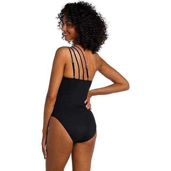 La Blanca Standard Island Goddess Strappy Shoulder One Piece Swimsuit 16 NWOT - Picture 2 of 11